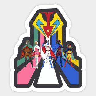 G Force , Battle of the Planets , Gatachaman Defenders of the Galaxy Sticker